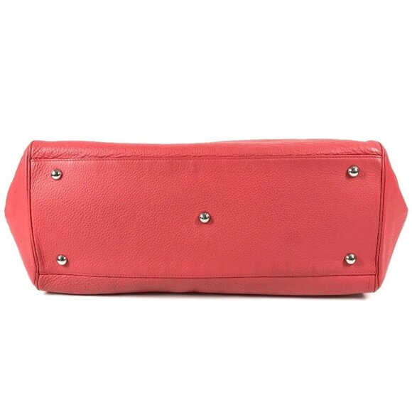 HERMES Parinobe bay 40 Shoulder Bag HandBag Taurillon Clemence Bougainvillea Red - Picture 5 of 16